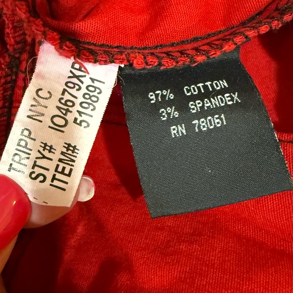 Tripp NYC by Daang Goodman Houndstooth Pleated Skater Skirt Belt Detail Size 14 - Picture 7 of 13